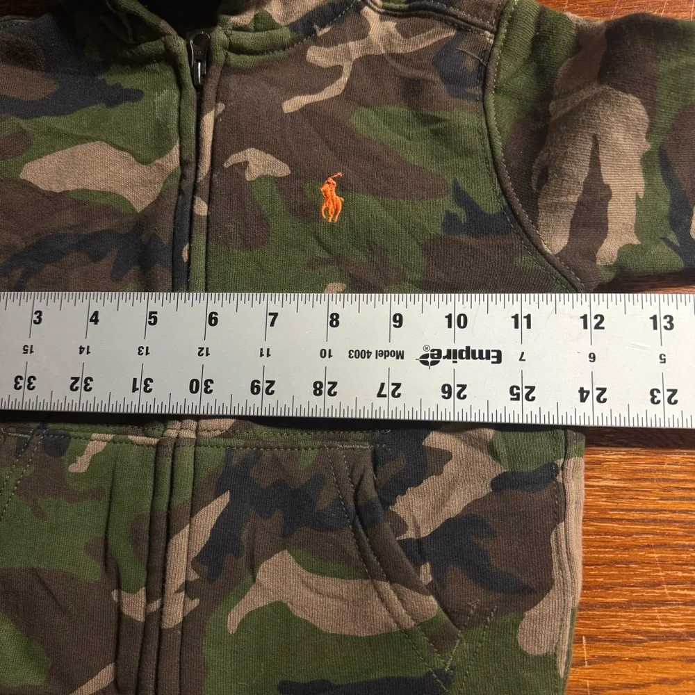 NWT Ralph‎ Lauren size 24 months camo full zip sweatshirt